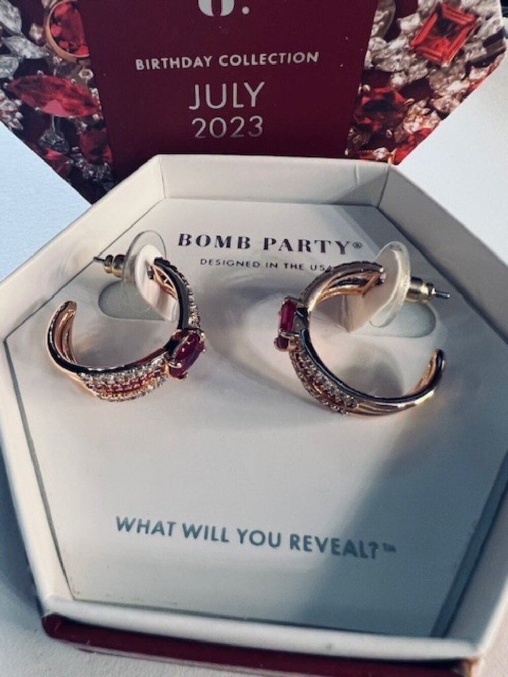 JULY 2023 BIRTHDAY HOOP EARRINGS